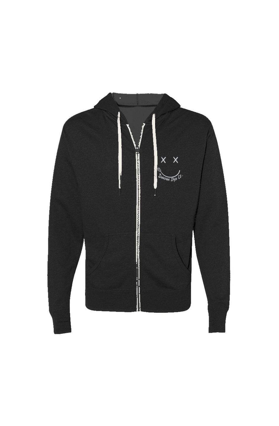 Heathered French Terry Full-Zip Hooded Sweatshirt