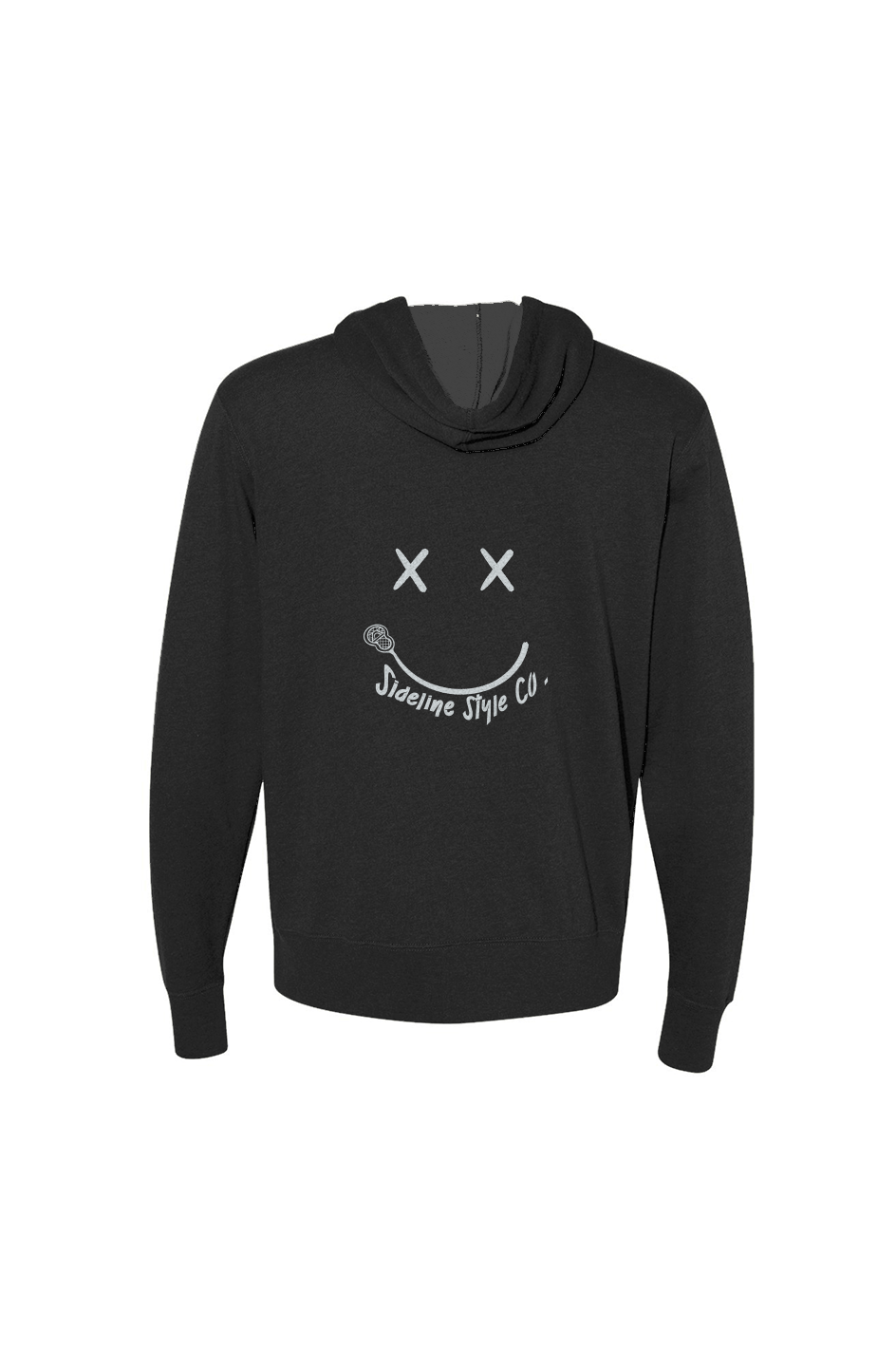 Heathered French Terry Full-Zip Hooded Sweatshirt